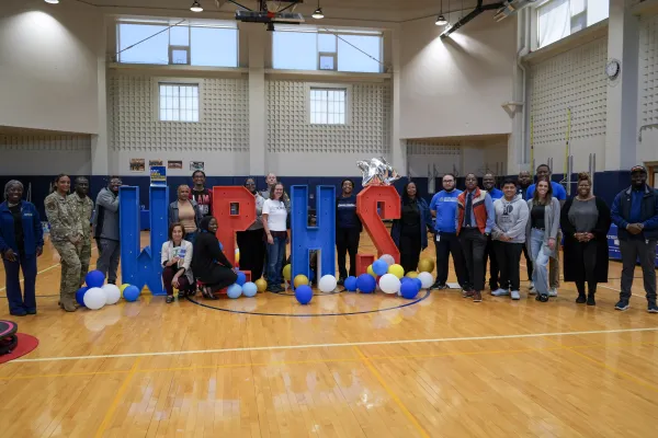 Group photo from UEF at West Philly High School