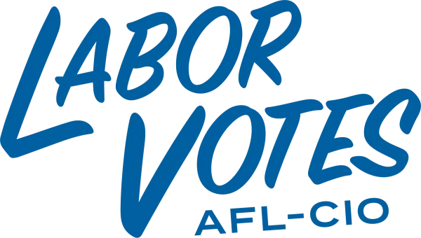 Labor Votes AFL-CIO in blue text